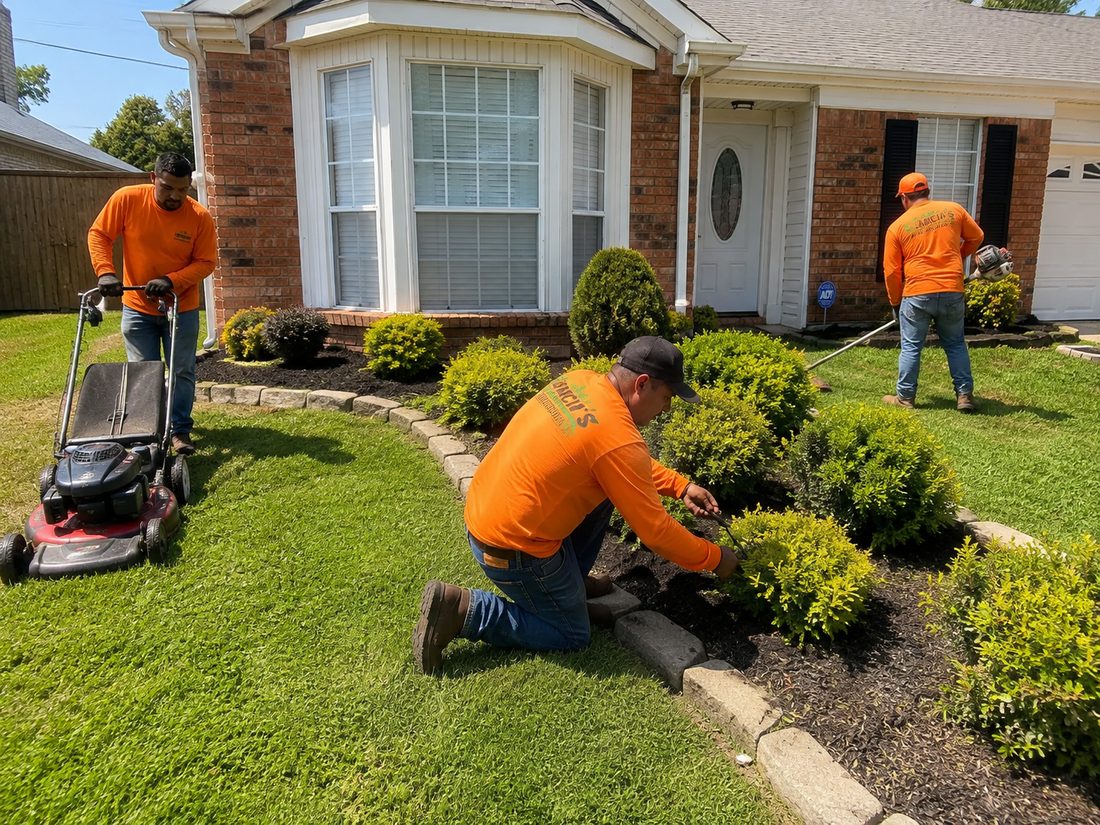 365 Lawn Services crew at work in east Dallas–Fort Worth